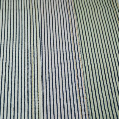 Organic cotton Yarn-Dyed Stripe denim fabric